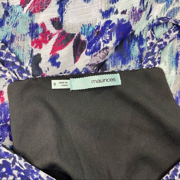 Maurices Floral Maxi Dress Blue Purple Flowers Small - Picture 9 of 11